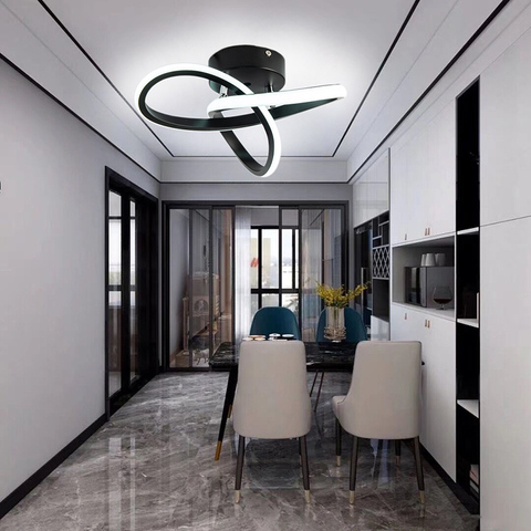 Lámpara Led de techo moderna y minimalista para balcón, pasillo de casa, canal de habitación, lámpara de techo nórdica Ins, luces de techo de cocina ► Foto 1/6