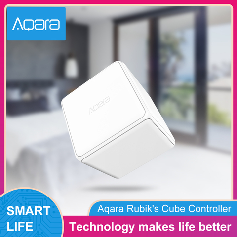 Aqara-cubo mágico con Control remoto Zigbee, dispositivo controlado por seis funciones, funciona con Mi aplicación para hogares ► Foto 1/6