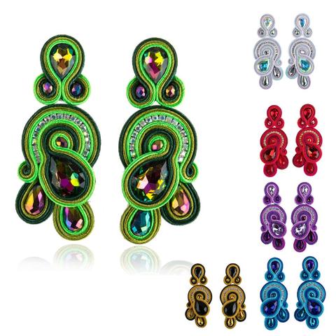 KPACTA-pendientes de estilo étnico hechos a mano para mujer, aretes, diseño Retro, accesorios de aretes, 2022 ► Foto 1/6