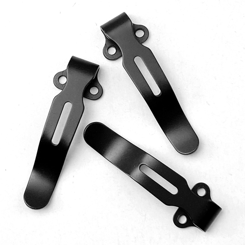 Cuchillo de bolsillo plegable de acero inoxidable, Clip trasero para Cuchillo de mariposa, accesorios de bricolaje, herramienta de Clip trasero personalizada, 1 unidad, 535 ► Foto 1/6