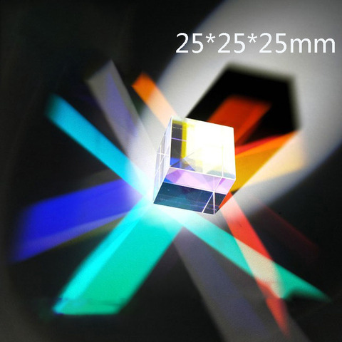 Prisma cúbico de luz para niñas y niños, cubo mágico Universal, colgante grande, ciencia Popular, 25x25x25mm ► Foto 1/6