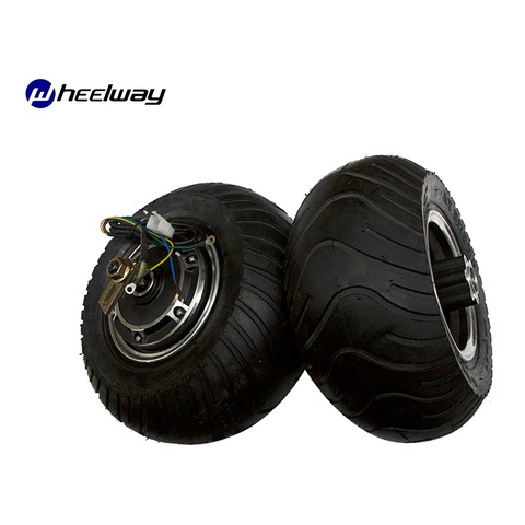 Neumático ancho de 13x6.50-6 pulgadas, doble eje, sin escobillas, CC, para monopatín, rueda, Motor, freno de disco ► Foto 1/6