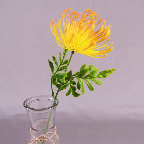 Ramo de flores artificiales con cabeza de flor grande, decoración de boda, flores falsas de plástico, para jardín, fiesta en casa, 1 unidad ► Foto 1/6