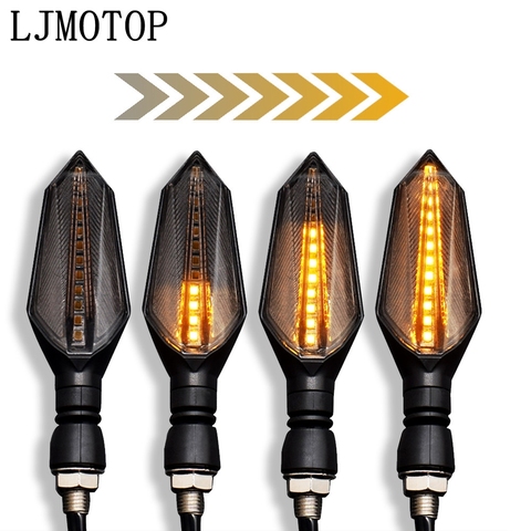 Luces LED universales para motocicleta, indicadores de señal para Kawasaki KLX250, KDX125, KDX250, KTM 790 Adventure ► Foto 1/6