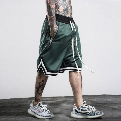 Pantalones cortos informales para hombre, ropa informal estilo Hip Hop, para gimnasio, ropa deportiva, culturismo ► Foto 1/6