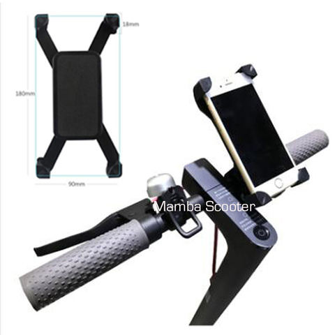 Soporte de teléfono ajustable para patinete eléctrico Xiaomi Mijia M365, montaje de Clip para manillar de bicicleta eléctrica Qicycle EF1, antideslizante ► Foto 1/6