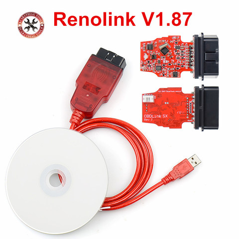 Renolink-Interfaz de diagnóstico OBD2 V1.87 para vehículos Renault/d-acia, programador ECU, Airbag, codificación de llaves, multifunción, novedad de 2022 ► Foto 1/6