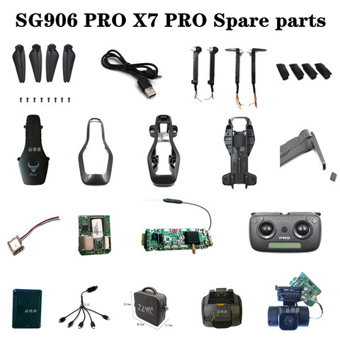 SG906 Pro SG906PRO / SG906PRO 2 / x7pro piezas de recambio de drones RC motor arm set cuchillas cuerpo shell GPS módulo receptor Cámara ► Foto 1/5