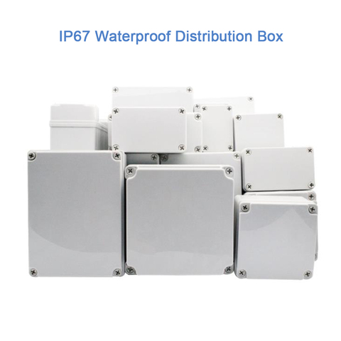 Caja de plástico ABS impermeable IP67 de alta calidad, caja de cierre para distribución al aire libre, bricolaje, Caja de conexiones eléctricas, 250x150x100mm ► Foto 1/2