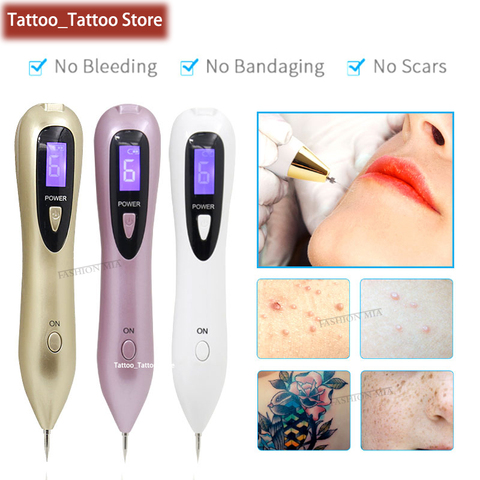 Nivel 6 Plasma LCD pluma iluminación LED tatuaje láser topo máquina de eliminación de cuidado de la piel Etiqueta de eliminación peca verruga mancha removedor ► Foto 1/6