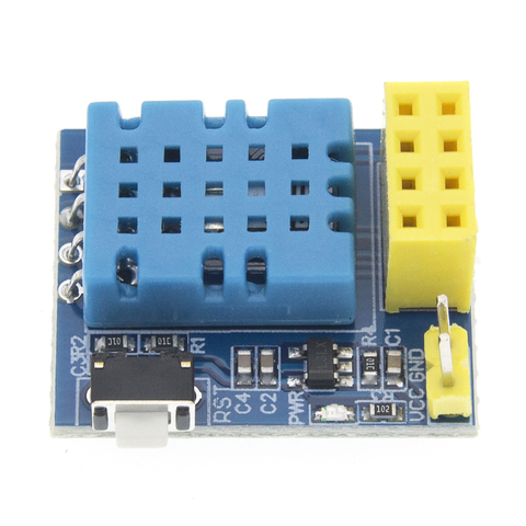 Módulo de Sensor de temperatura y humedad para hogar inteligente, dispositivo de medición de temperatura y humedad, con Wifi, sin módulo ESP, modelo NodeMCU, ESP-01, ESP-01S, DHT11, ESP8266 ► Foto 1/6