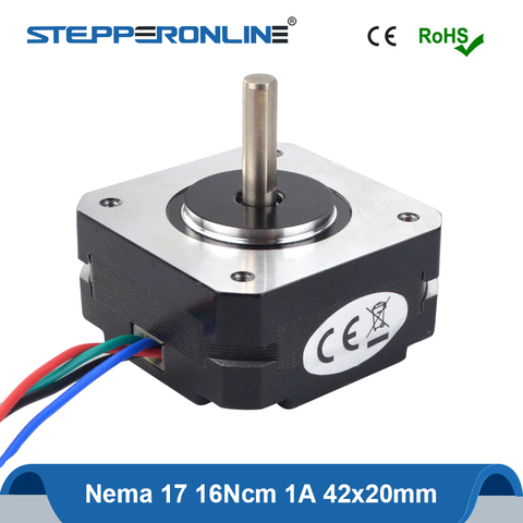 Cuerpo corto Nema17 Motor paso a paso 20mm 16Ncm 1A Nema 17 Motor paso a 42 Motor 4-plomo 17HS08-1004S para DIY CNC 3D impresora ► Foto 1/4