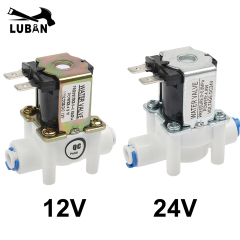 Válvula solenoide eléctrica NC, interruptor magnético de flujo de entrada de aire y de agua, de DC 12V, dispensador magnético de lavadora de 1/4 pulgadas, de 12V, 24V y 220V ► Foto 1/6