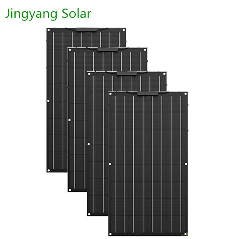 Panel Solar Flexible Etfe de 400W, 4 Uds. De 100W, célula Solar monocristalina para carga de batería Solar de 12v/24v, 200W, 300W ► Foto 1/6