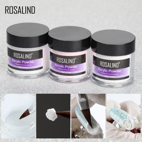 ROSALIND-polvo acrílico para uñas, esmalte de uñas en Gel polivinílico para decoración artística de uñas, juego de manicura de cristal, Accesorios profesionales ► Foto 1/6