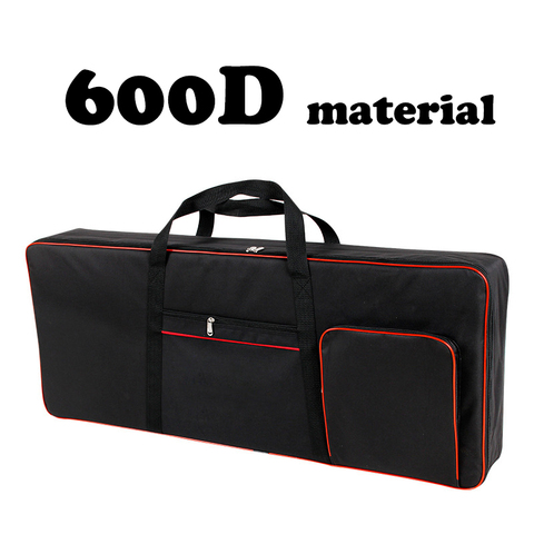 Funda de nailon grueso para teclado de instrumentos, funda impermeable para piano Electrónico, 420D/600D, 61 teclas ► Foto 1/6