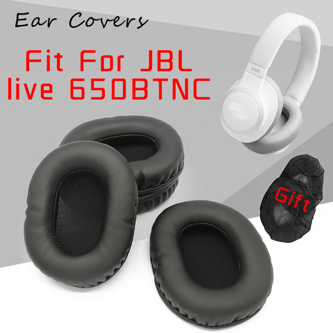 Almohadillas para auriculares JBL Live 650BTNC, almohadillas para los oídos de repuesto, almohadillas para los oídos, espuma de esponja de cuero PU ► Foto 1/6