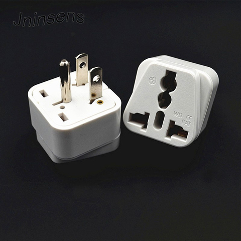 Nuevo Universal/UK/US/EU/AU nos JP-Estados Unidos de América Japón Canadá CA EE. UU. 3 Pin viajes adaptador de corriente convertidor de enchufe ► Foto 1/4