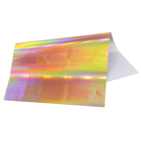 Oro láser papel de aluminio para estampado en caliente de transferencia holográfico laminador de papel de aluminio para las Artes de tarjeta de Navidad ► Foto 1/6