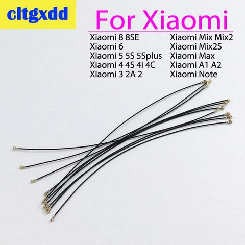 Cltgxdd línea de señal para Xiaomi Mi 8 SE A2 A1 6 5 5S Plus 4 4S 4C 4i mezclar 2 Max nota Coaxial conector de señal Wifi Cable de antena ► Foto 1/6