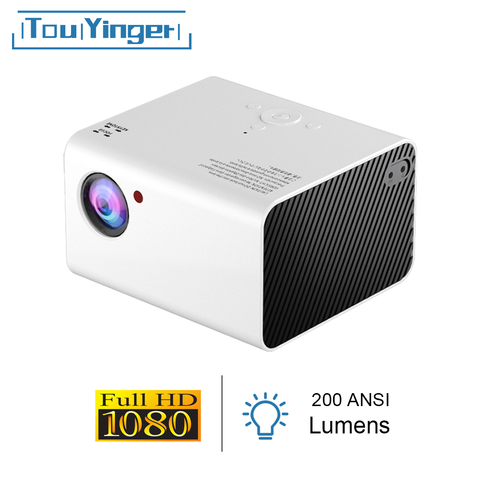 TouYinger-miniproyector LED H5, resolución de 1920x1080P, compatible con proyector de vídeo Full HD, para cine en casa, proyectores de películas Pico ► Foto 1/6