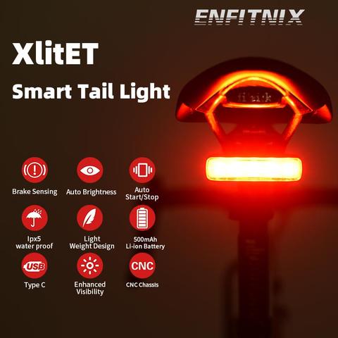 XlitET-linterna de detección de freno para bicicleta, faro trasero LED XlIte 100, cubelitell 200 ► Foto 1/6