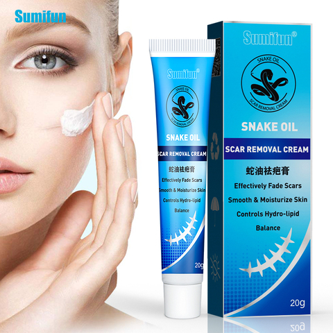 Sumifun-pomada de aceite de serpiente profesional, crema para eliminar cicatrices, tratamiento de acné, cuidado de la piel de las manos, cuidado facial, Natural, médico chino ► Foto 1/6