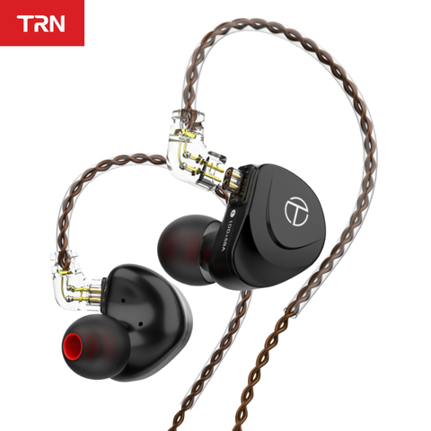 TRN-auriculares intrauditivos híbridos V90s 5BA 1DD, cascos deportivos Monitor HIFI para correr con Cable de cobre puro de 2 pines OCC desmontable ► Foto 1/6