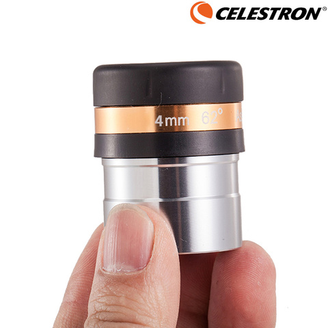 Celestron-lente gran angular para telescopio astronómico, lente de 62 grados de 4mm, HD, ocular esférico, Totalmente recubierto, 1,25