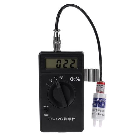 Medidor de contenido de concentración de oxígeno O2 portátil profesional, Detector de oxígeno de alta precisión, Monintor CY-12C, analizador de Gas ► Foto 1/6