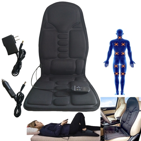 Alfombrilla de masaje corporal multifuncional para silla de coche, cojín para asiento, dolor de cuello, Lumbar, masajeador de espalda ► Foto 1/6