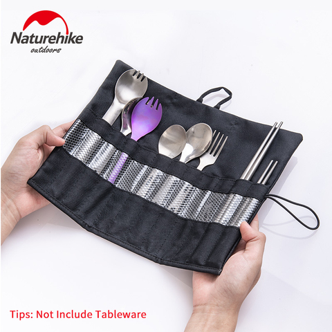 Naturehike-Bolsa de almacenamiento de vajilla, bolso portátil de tela Oxford 60D, 70g, palillos, cuchillo y tenedor, bolsa para cuchara ► Foto 1/6