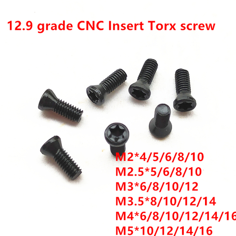 Tornillo de inserción 20 piezas M2, M2.2, M2.5, M3, M3.5, M4, M5, M6 x L, tornillo Torx que sustituye a insertos de carburo, accesorios CNC, herramienta de torno ► Foto 1/2