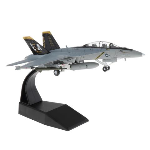 Modelo F/A-18 de caza a escala 1/100, modelo de pantalla fundida con soporte ► Foto 1/6