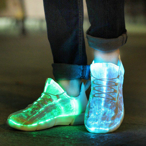 Zapatillas luminosas de verano para niños y mujeres, Zapatos de luz LED con luz parpadeante, con recarga USB ► Foto 1/6