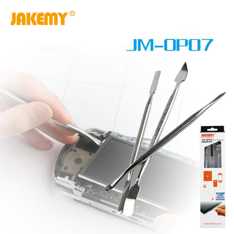 3 unids/set JAKEMY Spudger de Metal palanca apertura herramientas para iPhone iPad Samsung teléfono celular Kit de herramienta de la reparación de herramientas Gereedschap ► Foto 1/2