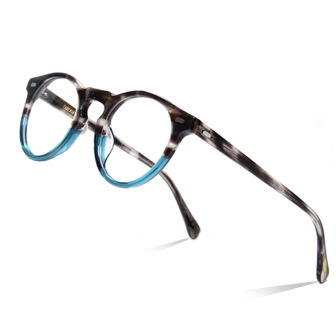 Montura de Gafas redondas Vintage de acetato para hombre, marco de cristal OV5186 ovalado, decoración de cuchillas ► Foto 1/6