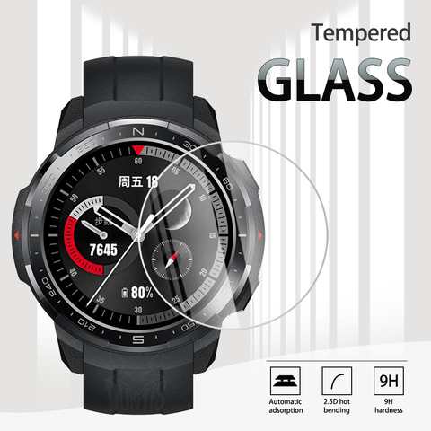 Protector de pantalla de vidrio templado 2.5D para Honor Watch Magic 2, 46MM / GS Pro, película transparente antiarañazos a prueba de explosiones ► Foto 1/6