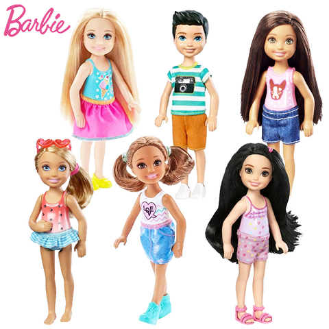 Colección de muñecos originales de Barbie Club Chelsea para niños, Mini juguetes para niñas, modelo de Bonecas, juguetes para bebés, regalo de cumpleaños ► Foto 1/6