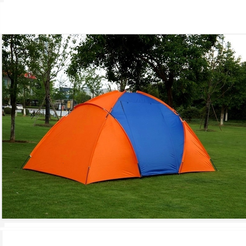 Tienda de campaña grande para 3-4/5-8 personas, carpa impermeable de doble capa, abierta al aire libre, Anti UV, turismo, senderismo, playa, viajes, Camping ► Foto 1/6