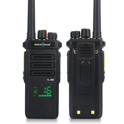 SOCOTRAN-intercomunicador walkie-talkie de mano, radio vhf de 10W, alta potencia, batería de litio de 6800MA, 10km de Larga modo de reposo, para Hotel al aire libre ► Foto 1/6