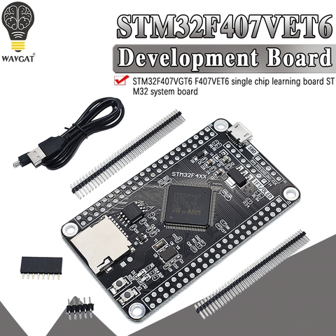 Placa base de sistema STM32F407VET6 STM32F407VGT6 STM32, placa de desarrollo, tablero de aprendizaje de un solo Chip, F407 ► Foto 1/6