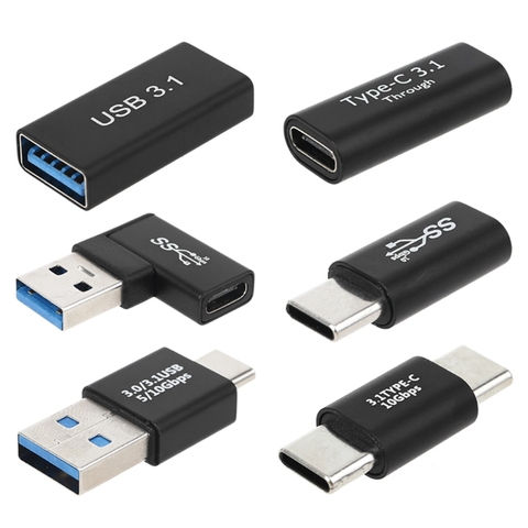 Tipo C a USB 3,0 adaptador de USB OTG C a tipo C macho conector/convertidor hembra 831D ► Foto 1/6