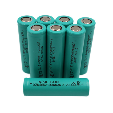 C & P-pilas de litio recargables de alta potencia, de litio de batería de ion 2000mAh, 8 Uds., 18650 ► Foto 1/6