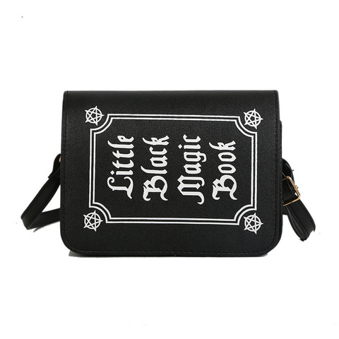 JIEROTYX-Bolso de hombro con estampado de letras para mujer, bandolera pequeña de diseñador Rock, de cuero PU, estilo Punk ► Foto 1/6