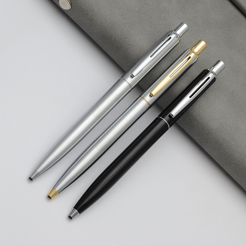 Baoer 037 bolígrafo de Metal negro plata oro bolígrafo regalos de lujo de negocios útiles escolares para estudiantes de 10 Pen Customiza ► Foto 1/6