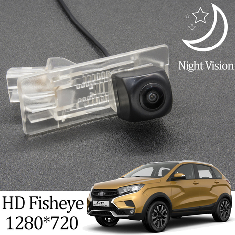 Owtosin-cámara de visión trasera para coche, Monitor de marcha atrás HD 720P, ojo de pez para Lada XRAY 2015 2016 2017 2022 ► Foto 1/6