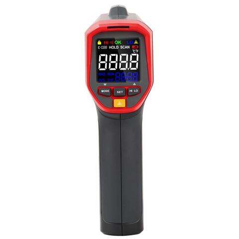 UNI-T-medidor de temperatura sin contacto, pistola de temperatura infrarroja retroiluminación LCD, láser infrarrojo IR, UT302A + UT302C + UT302D ► Foto 1/6