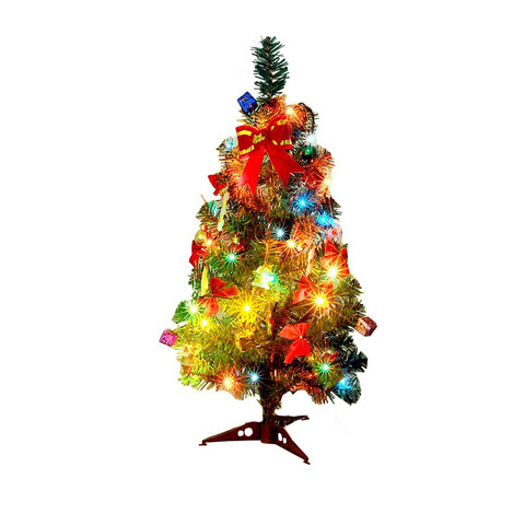 Árbol de navidad Artificial con luces LED Multicolor, ventana de vacaciones, adornos navideños para el hogar, arbol de navidad ► Foto 1/6