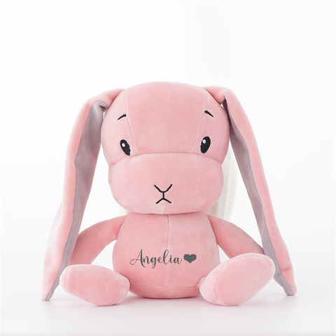 Personalizado 30cm 70cm lindo conejo muñeca juguetes suaves de peluche para bebés para niños conejo dormir amigo de peluche bebé de peluche de juguete Animal F53 ► Foto 1/1